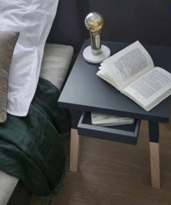 MON PETIT MEUBLE FRANCAIS 2 Chevets Laqués Avec Tiroir En Frêne, Plateau 40 Cm -Boutique Maisons du Monde 2 chevets laques avec tiroir en frene plateau 40 cm 1