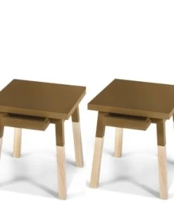 MON PETIT MEUBLE FRANCAIS 2 Chevets Laqués Avec Tiroir En Frêne, Plateau 40 Cm -Boutique Maisons du Monde 2 chevets laques avec tiroir en frene plateau 40 cm egee 6