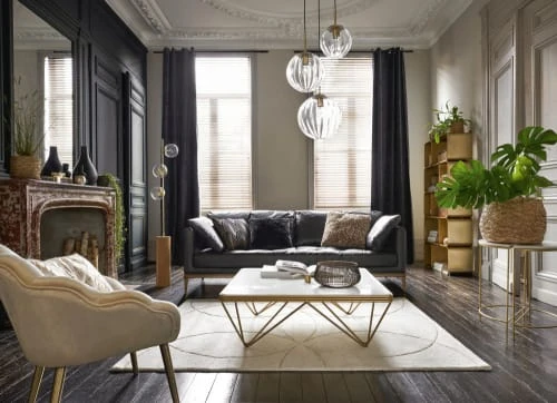 Maisons Du Monde 2 Tables De Chevet En Métal Doré Et Marbre Blanc 7 Maisons Du Monde 2 Tables De Chevet En Métal Doré Et Marbre Blanc – Image 5