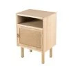 MACABANE Chevet 1 Niche 1 Porte Toile De Jute Pieds Métal Doré -Boutique Maisons du Monde chevet 1 niche 1 porte toile de jute pieds metal dore