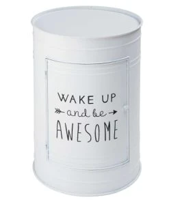 Maisons Du Monde Chevet 1 Porte En Métal Blanc