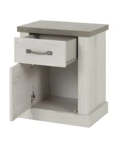 CALICOSY Chevet 1 Tiroir 1 Porte H61cm - Décor Chêne Blanchi 8 CALICOSY Chevet 1 Tiroir 1 Porte H61cm - Décor Chêne Blanchi -Boutique Maisons du Monde chevet 1 tiroir 1 porte h61cm decor chene blanchi 2