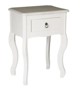 The Home Deco Factory Chevet 1 Tiroir Blanc