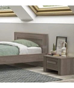 CALICOSY Chevet 1 Tiroir H35cm - Marron -Boutique Maisons du Monde chevet 1 tiroir h35cm marron 1