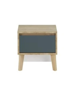 CALICOSY Chevet 1 Tiroir H41cm - Bleu