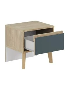 CALICOSY Chevet 1 Tiroir H41cm - Bleu -Boutique Maisons du Monde chevet 1 tiroir h41cm bleu 3