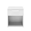 CALICOSY Chevet 1 Tiroir H50cm - Blanc -Boutique Maisons du Monde chevet 1 tiroir h50cm blanc