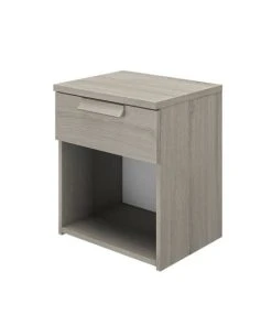 CALICOSY Chevet 1 Tiroir H50cm - Gris -Boutique Maisons du Monde chevet 1 tiroir h50cm gris 3