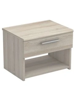 CALICOSY Chevet 1 Tiroir L42,5 Cm - Décor Bois Clair