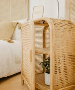 Saudara Collections Chevet Avec Porte Cannage Et Rotin -Boutique Maisons du Monde chevet avec porte cannage et rotin 2