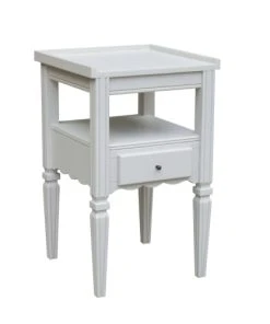 Robin Des Bois Chevet / Bout De Canapé En Pin 1 Tiroir Soie Grège