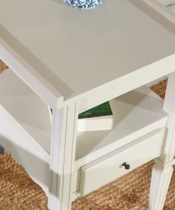 Robin Des Bois Chevet / Bout De Canapé En Pin 1 Tiroir Soie Grège -Boutique Maisons du Monde chevet bout de canape en pin 1 tiroir soie grege 5