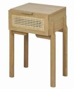 ID Kids Chevet Cannage En Rotin Bois Massif