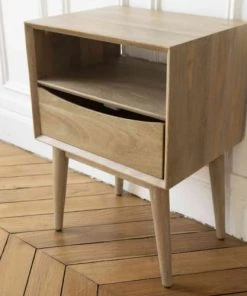 Casatera Chevet En Manguier Bois Clair -Boutique Maisons du Monde chevet en manguier bois clair 2