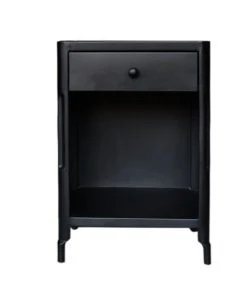 Decoclico Factory Chevet En Métal 1 Tiroir 1 Niche Noir