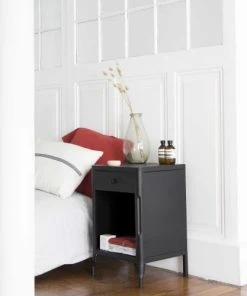 Decoclico Factory Chevet En Métal 1 Tiroir 1 Niche Noir -Boutique Maisons du Monde chevet en metal 1 tiroir 1 niche noir 4