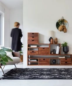 Tikamoon Chevet En Palissandre Massif 3 Tiroirs -Boutique Maisons du Monde chevet en palissandre massif 3 tiroirs 4