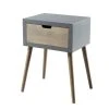 MACABANE Chevet En Pin Gris 1 Tiroir Beige 2 MACABANE Chevet En Pin Gris 1 Tiroir Beige -Boutique Maisons du Monde chevet en pin gris 1 tiroir beige