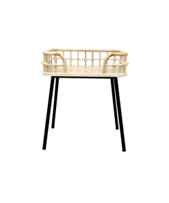 Saudara Collections Chevet En Rotin Naturel Et Métal