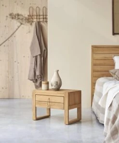 Tikamoon Chevet En Teck Massif