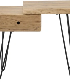 Vivabita Chevet Industriel En Acacia Massif Naturel Tiroir à Gauche