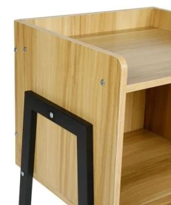 Decoratie Chevet Métal Et Bois -Boutique Maisons du Monde chevet metal et bois 1