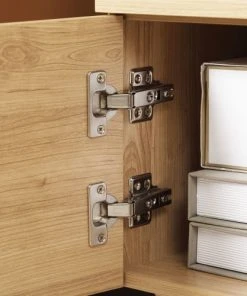 HOMCOM Chevet Vintage - Porte, Tiroir - Bois De Pin Aspect Bois De Teck -Boutique Maisons du Monde chevet vintage porte tiroir bois de pin aspect bois de teck 5