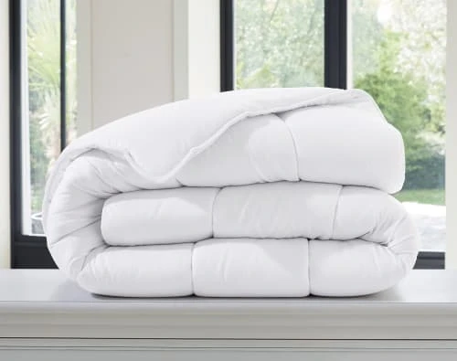 Becquet Couette 140x200 Blanche En Polyester 400g G/m² 4 Becquet Couette 140x200 Blanche En Polyester 400g G/m² – Image 2