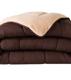 Becquet Couette 200x200 Orange Double Face 400 G/m2 10 Becquet Couette 200x200 Orange Double Face 400 G/m2 -Boutique Maisons du Monde couette 200x200 marron double face 400 g m2 hebe 2