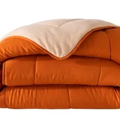 Becquet Couette 240x220 Marron Double Face 400 G/m2 -Boutique Maisons du Monde couette 240x220 orange double face 400 g m2 hebe