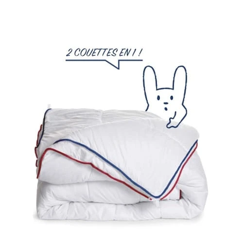 BLEU CALIN Couette 4 Saisons 140x200cm 3 Couettes En 1 7 BLEU CALIN Couette 4 Saisons 140x200cm 3 Couettes En 1 – Image 5