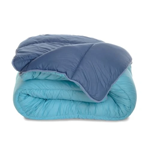 BLEU CALIN Couette Bicolore Imprimée Chaude 400g/m2 220x240cm 5 BLEU CALIN Couette Bicolore Imprimée Chaude 400g/m2 220x240cm – Image 3