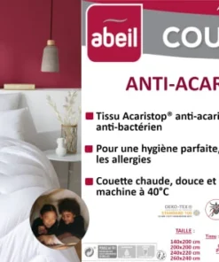 Abeil Couette Chaude Anti-acariens 200 X 200 Cm Polyester Blanc -Boutique Maisons du Monde couette chaude anti acariens 200 x 200 cm polyester blanc 3