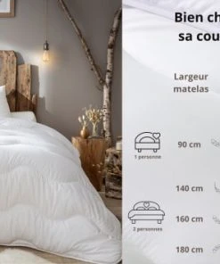 Abeil Couette Chaude Anti-acariens 240 X 260 Cm Polyester Blanc 11 Abeil Couette Chaude Anti-acariens 240 X 260 Cm Polyester Blanc -Boutique Maisons du Monde couette chaude anti acariens 240 x 260 cm polyester blanc 4