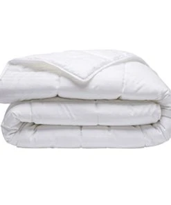 Toison D'or Couette Chaude En Satin De Coton Blanc 240 X 220