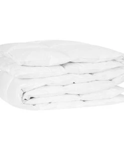 Beliani Couette En Coton Ciré Blanc 220x155cm