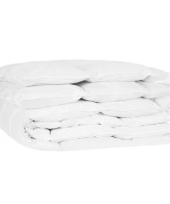 Beliani Couette En Coton Ciré Blanc 220x200cm