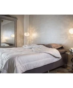 Brun De Vian-Tiran Couette En Soie Tempéré Blanc 220x240 Cm -Boutique Maisons du Monde couette en soie tempere blanc 220x240 cm 1