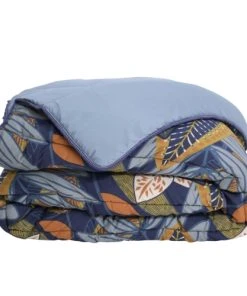BLEU CALIN Couette Imprimée 140x200cm 350g/m2 Utilisation Sans Housse