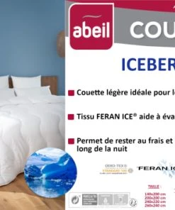 Abeil Couette Légère 140 X 200 Cm Polyester Feran Ice® Blanc -Boutique Maisons du Monde couette legere 140 x 200 cm polyester feran ice blanc 3