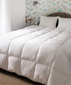 Castex Couette Naturelle Tempérée En Duvet Et Coton Bio 140x200 Cm -Boutique Maisons du Monde couette naturelle temperee en duvet et coton bio 140x200 cm 1