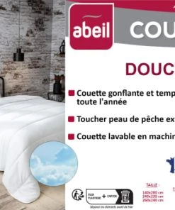 Abeil Couette Tempérée 140 X 200 Cm Polyester Blanc -Boutique Maisons du Monde couette temperee 140 x 200 cm polyester blanc 3