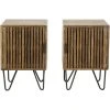 Vivabita Ensemble De 2 Chevets Industriels En Manguier Massif -Boutique Maisons du Monde ensemble de 2 chevets industriels en manguier massif