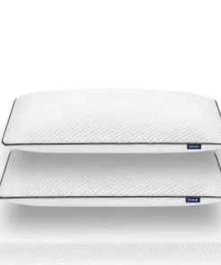 Emma Matelas Lot De 2 Oreillers à Mémoire De Forme 70x40 Cm Hauteur Personnalisable