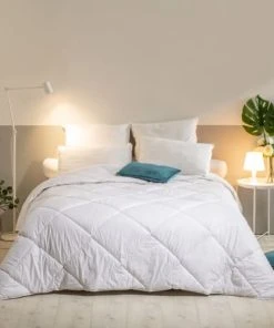 BLEU CALIN Lot De 2 Oreillers Anti-acariens Mémoire De Forme Mixte 50x70cm -Boutique Maisons du Monde lot de 2 oreillers anti acariens memoire de forme mixte 50x70cm 3