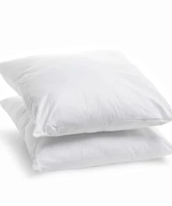 BLEU CALIN Lot De 2 Oreillers Moelleux Coton Bio 60x60cm