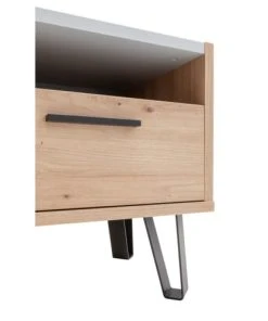 Meubletmoi Lot De 2 Tables De Chevet Décor Chêne Clair Et Gris Clair Laqué -Boutique Maisons du Monde lot de 2 tables de chevet decor chene clair et gris clair laque 4