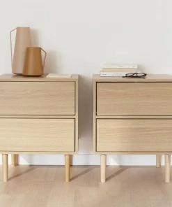 Boutique Maisons du Monde -Boutique Maisons du Monde lot de 2 tables de chevet decor et bois naturel 1