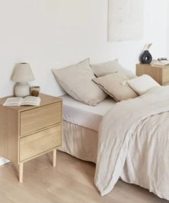 Alice's Garden Lot De 2 Tables De Chevet Décor Et Bois Naturel -Boutique Maisons du Monde lot de 2 tables de chevet decor et bois naturel 2