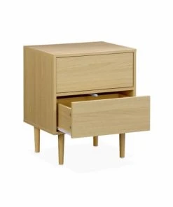 Alice's Garden Lot De 2 Tables De Chevet Décor Et Bois Naturel -Boutique Maisons du Monde lot de 2 tables de chevet decor et bois naturel 5